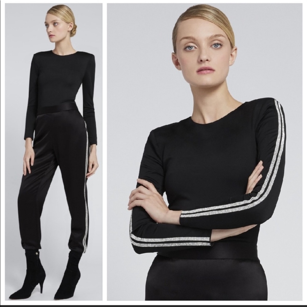 NWT Alice + Olivia Raven crystal top size 6